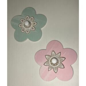 Set of 2 Flower Wall Hooks